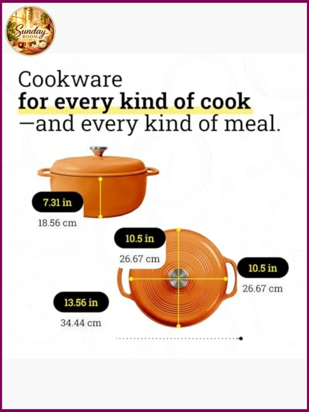Essential Enamel Cast Iron Dutch Oven 6 Qt - Bread Baking, Braising & Slow